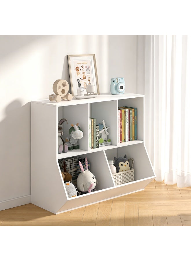 Children's Bookshelf Large-Capacity Toy Picture Book Integrated Storage Rack (SGG043) - Image 4